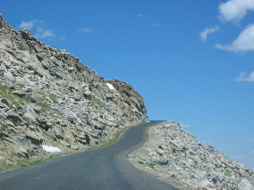 Mt Evans Road near summit