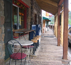 Wooden Sidewalks of Evergreen Colorado