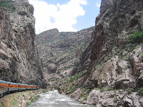 Arkansas River & Royal Gorge Railroad in Royal Gorge