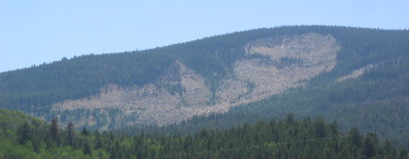 Gros Ventre Landslide east of  Grand Teton National Park