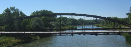 Ancient Bridge crossing the North Platte River at Fort Laramie