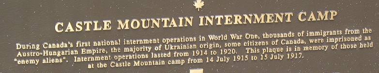 Castle Mountain Internment Camp