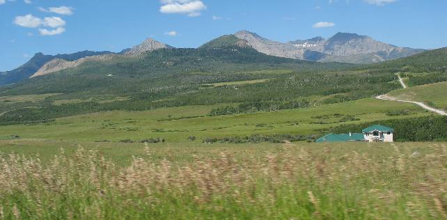 Ranch land near Waterton National Park