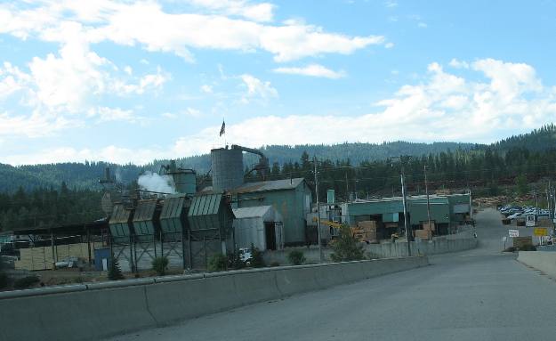 Lumber Mill in the town of Priest River, Idaho