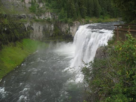 Mesa Falls and Henrys Fork of the Snake River