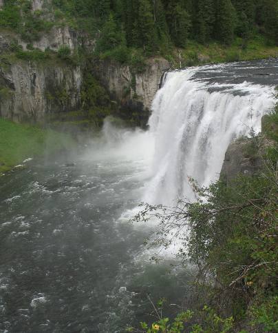 Mesa Falls and Henrys Fork of the Snake River