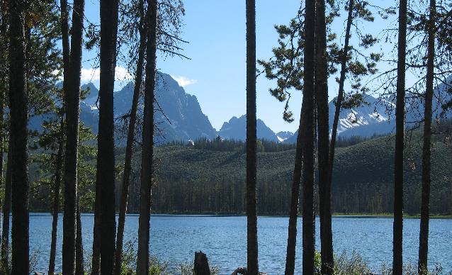 Redfish Lake and Sawtooth Mountains