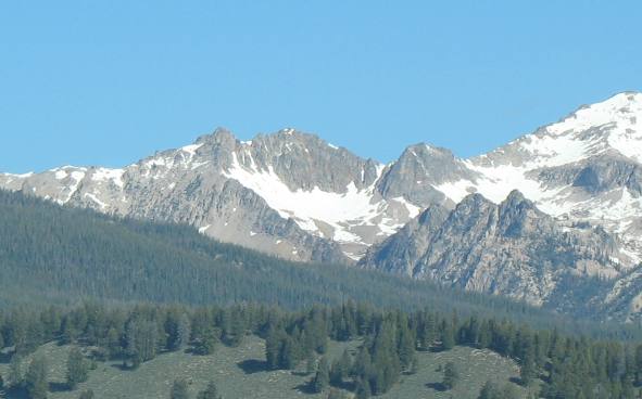 Sawtooth Mountains from Sawtooth Valley