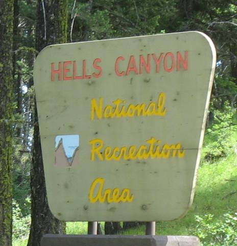 Hells Canyon NRA National Recreation Area as seen from the Forest Service Road leading to Pittsburgh Landing in Hells Canyon out of White Bird, Idaho