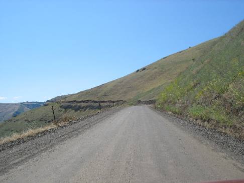 SR-162 Woosie Road linking Kamiah & Nezperce in western Idaho