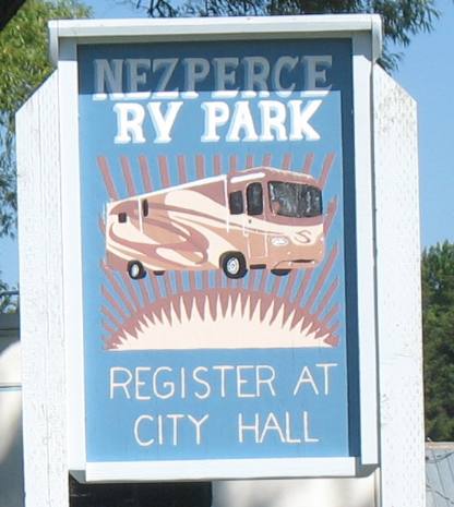 Nezperce RV Park in the Camas Prairie of western Idaho 