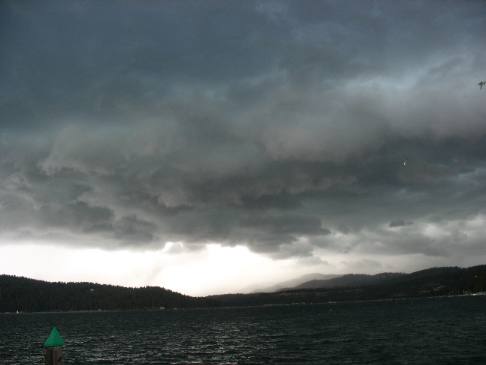 Coeur d'Alene Lake from cruise boat Osprey
