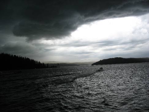 Coeur d'Alene Lake from cruise boat Osprey