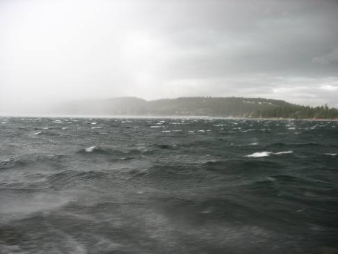 Coeur d'Alene Lake from cruise boat Osprey
