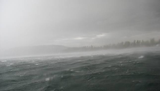 Coeur d'Alene Lake from cruise boat Osprey