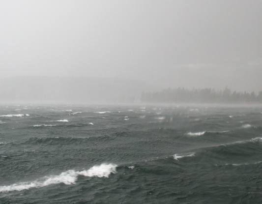 Coeur d'Alene Lake from cruise boat Osprey