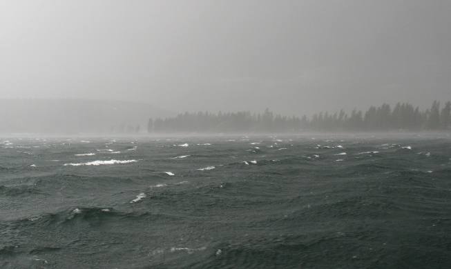 Coeur d'Alene Lake from cruise boat Osprey