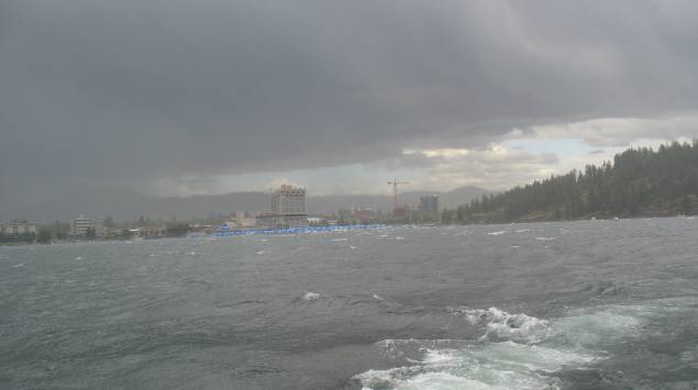Coeur d'Alene Lake from cruise boat Osprey