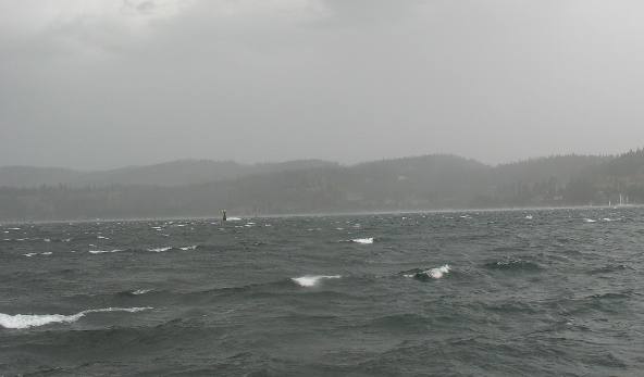 Coeur d'Alene Lake from cruise boat Osprey