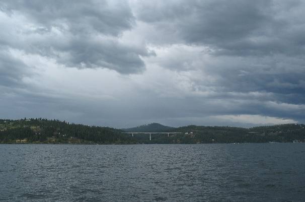 Coeur d'Alene Lake from cruise boat Osprey