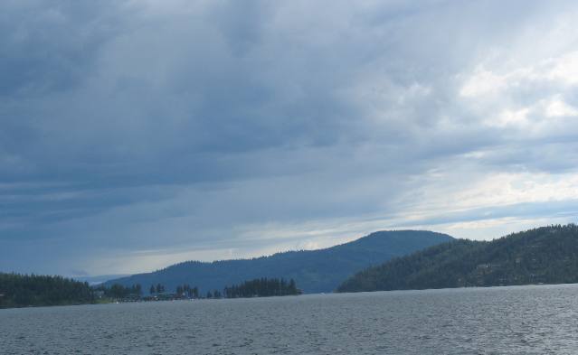Coeur d'Alene Lake from cruise boat Osprey