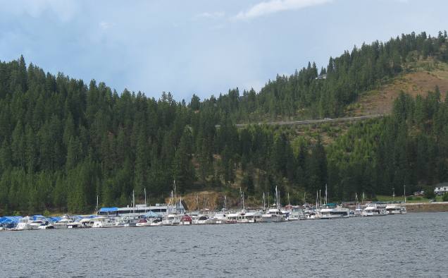Coeur d'Alene Lake from cruise boat Osprey