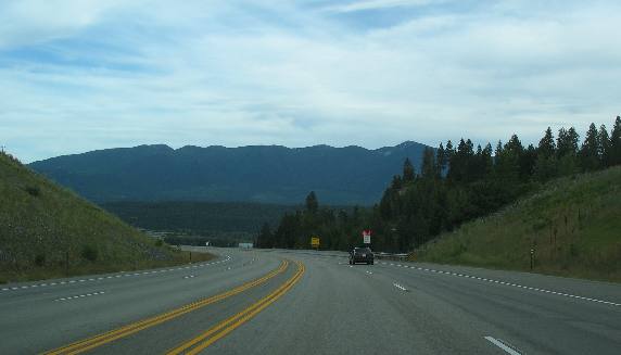 US-95 near Bonners Ferry on Kootenai River in Northern Idaho