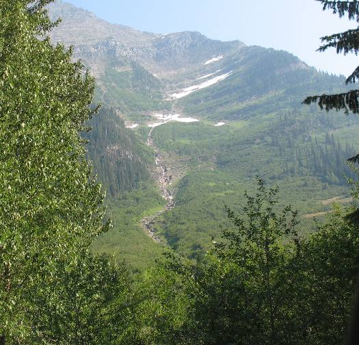 View from Going to the Sun Highway in Glacier National Park
