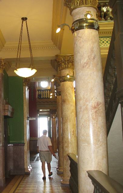 Scagliola columns