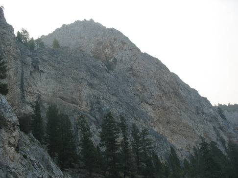 Titanic forces created these two different strata of limestone