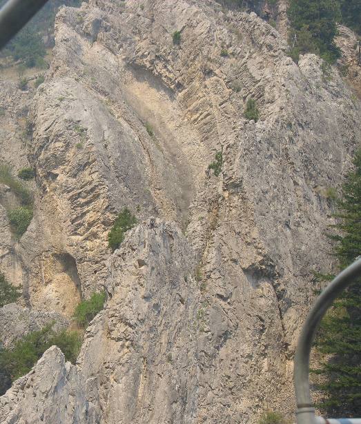 Visible signs of tremendous uplift in the earths crust