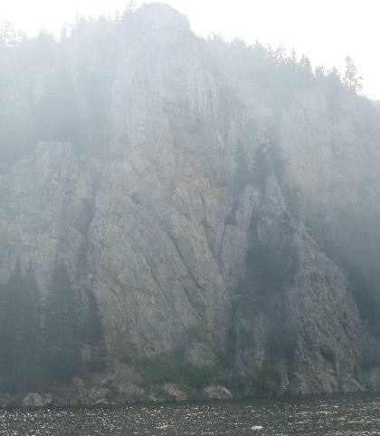 Titanic forces have pushed this limestone into an almost vertical position 