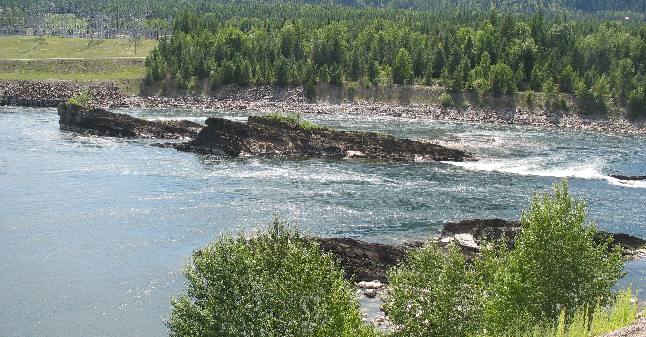 Noxon Rapids on the North Fork of the Flat Head River