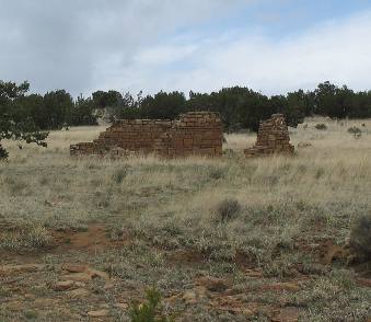 Old sandstone structure near Grants, New Mexico