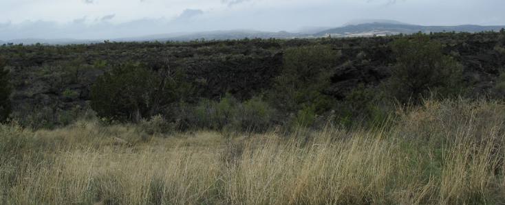 Eastern edge of lava flow in El Malpais National Monument