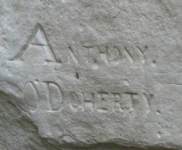 Inscriptions on rock face at El Morro National Monument