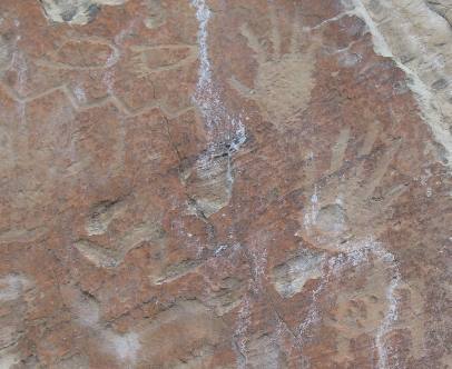 Inscriptions on rock face at El Morro National Monument