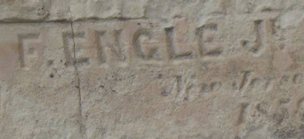 Inscriptions on rock face at El Morro National Monument