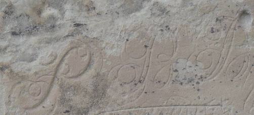 Inscriptions on rock face at El Morro National Monument