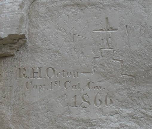 Inscriptions on rock face at El Morro National Monument