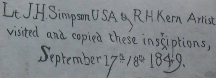 Inscriptions on rock face at El Morro National Monument