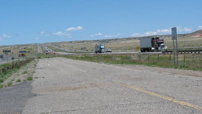 I-40 as seen from the Rio Puerco Bridge
