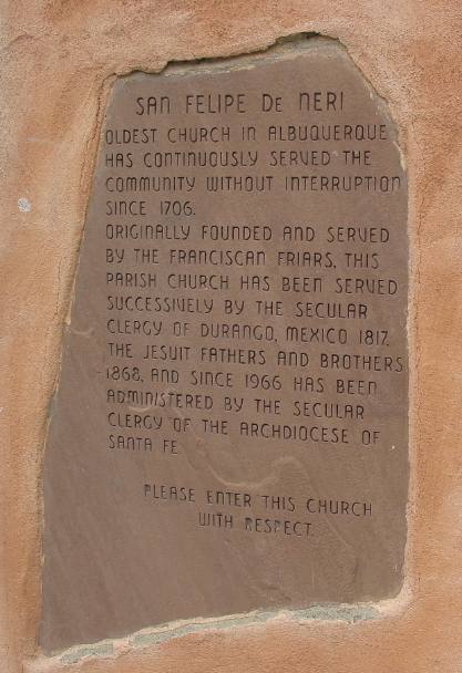 San Felipe De Neri Catholic Church Old Town Albuquerque, New Mexico