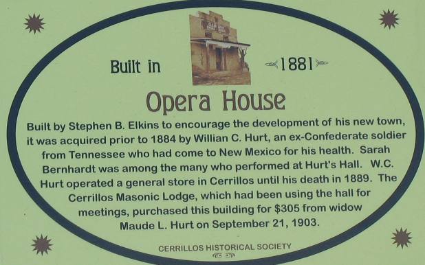 Clear Light Opera House Cerrillos, New Mexico