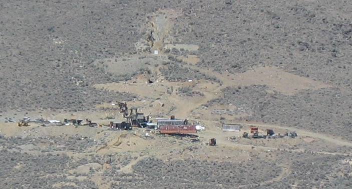 Abandoned gold mine on Flagstaff Hill near Baker City, Oregon