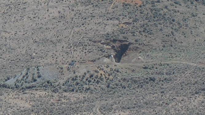 Abandoned gold mine on Flagstaff Hill near Baker City, Oregon