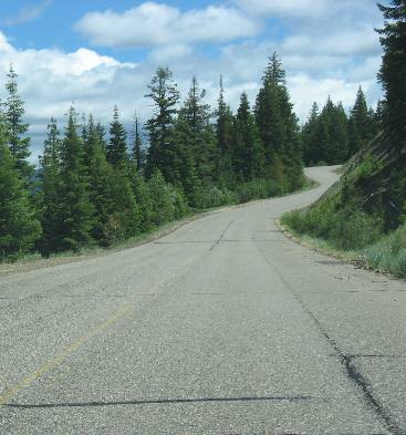 Blue Springs Summit on National Forest Road 73