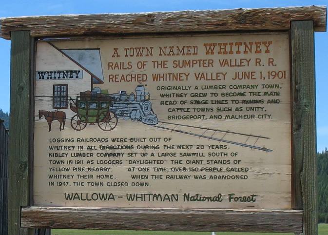 Ghost town of Whitney, Oregon