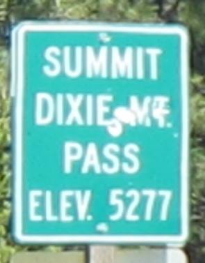 Summit of Dixie Mountain at Dixie Pass in Oregon