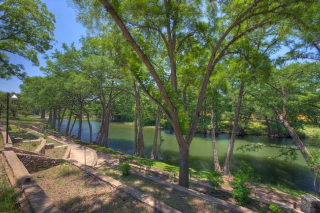 Guadalupe River flowing through Hunt, Texas